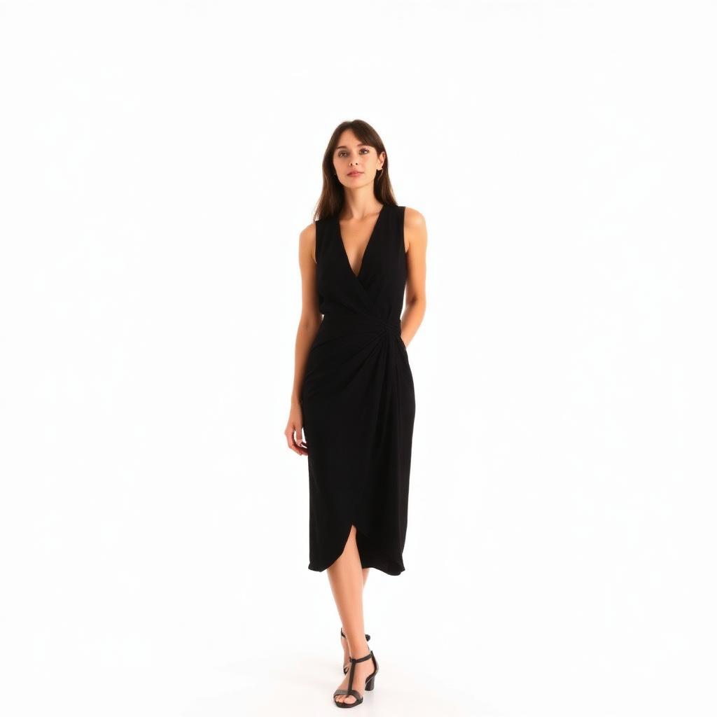 Jet Black Surplice Mini