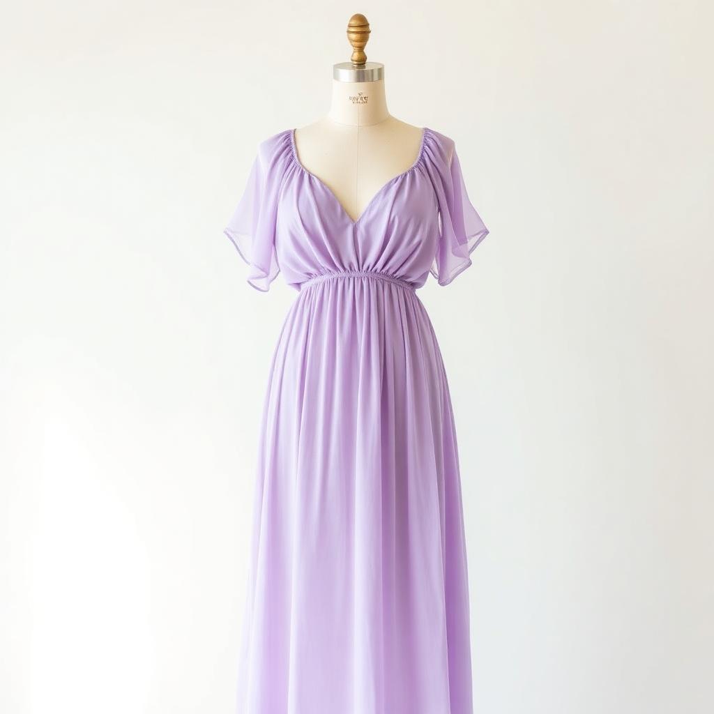 Lavender Chiffon Maxi