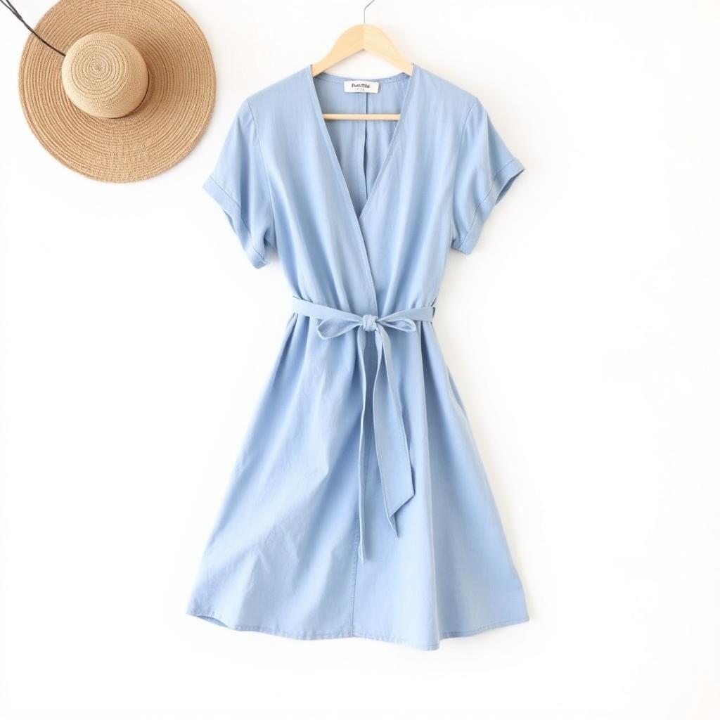 Periwinkle Linen Wrap
