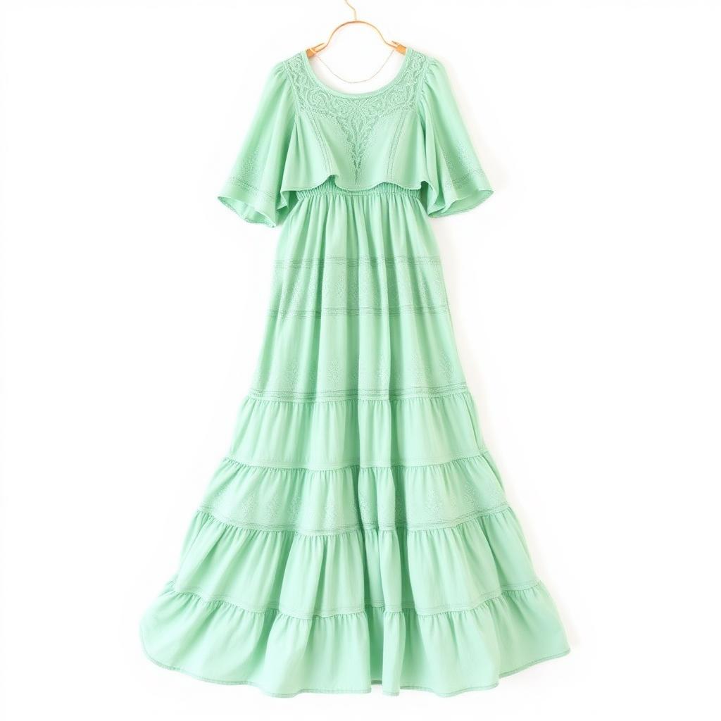 Seafoam Tiered Maxi