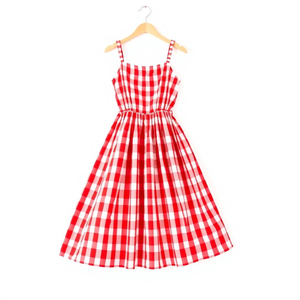 Strawberry Gingham Sundress