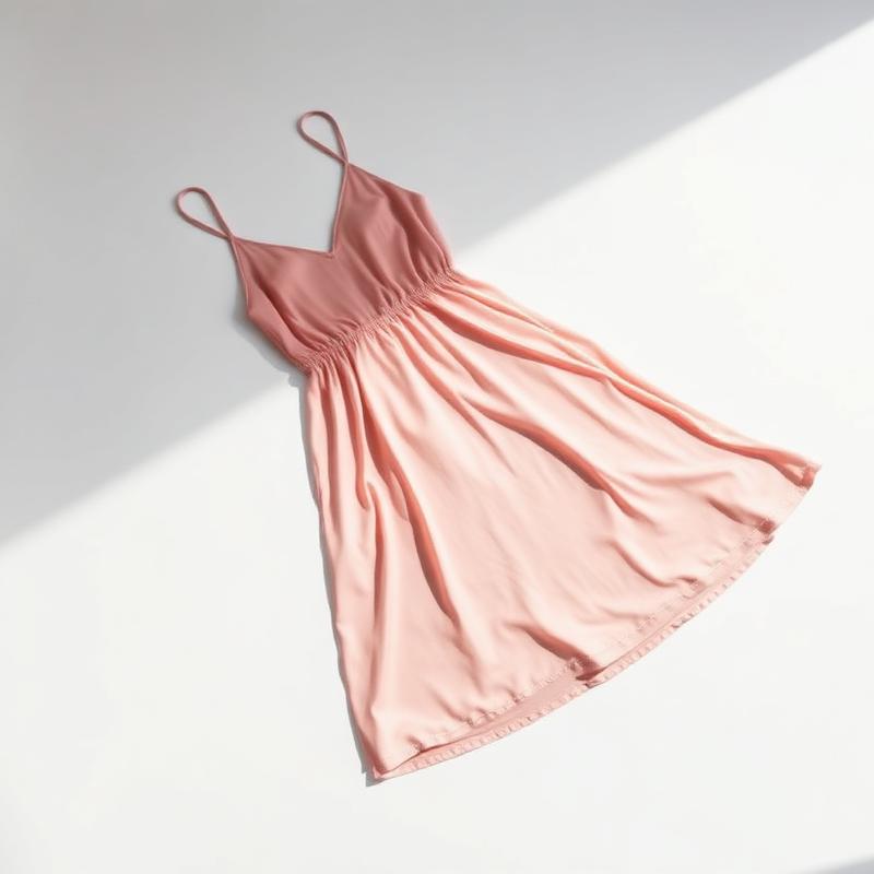 Blush Silk Slip Dress